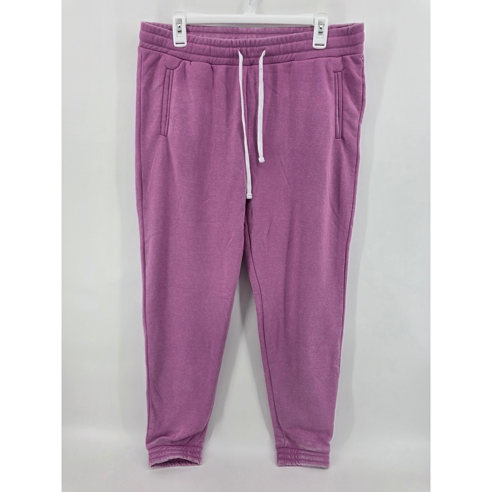Reflex Purple Jogger Sweatpants Womens XL Fleece Lined Drawstring Pockets